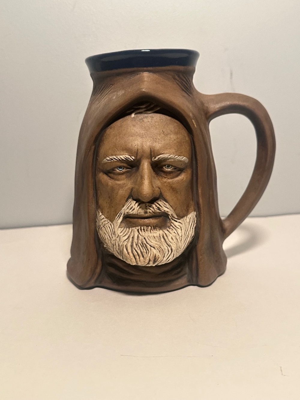 Vintage 1977 Rumph Star Wars Obi Wan Kenobi Ceramic Tankard Mug Brown